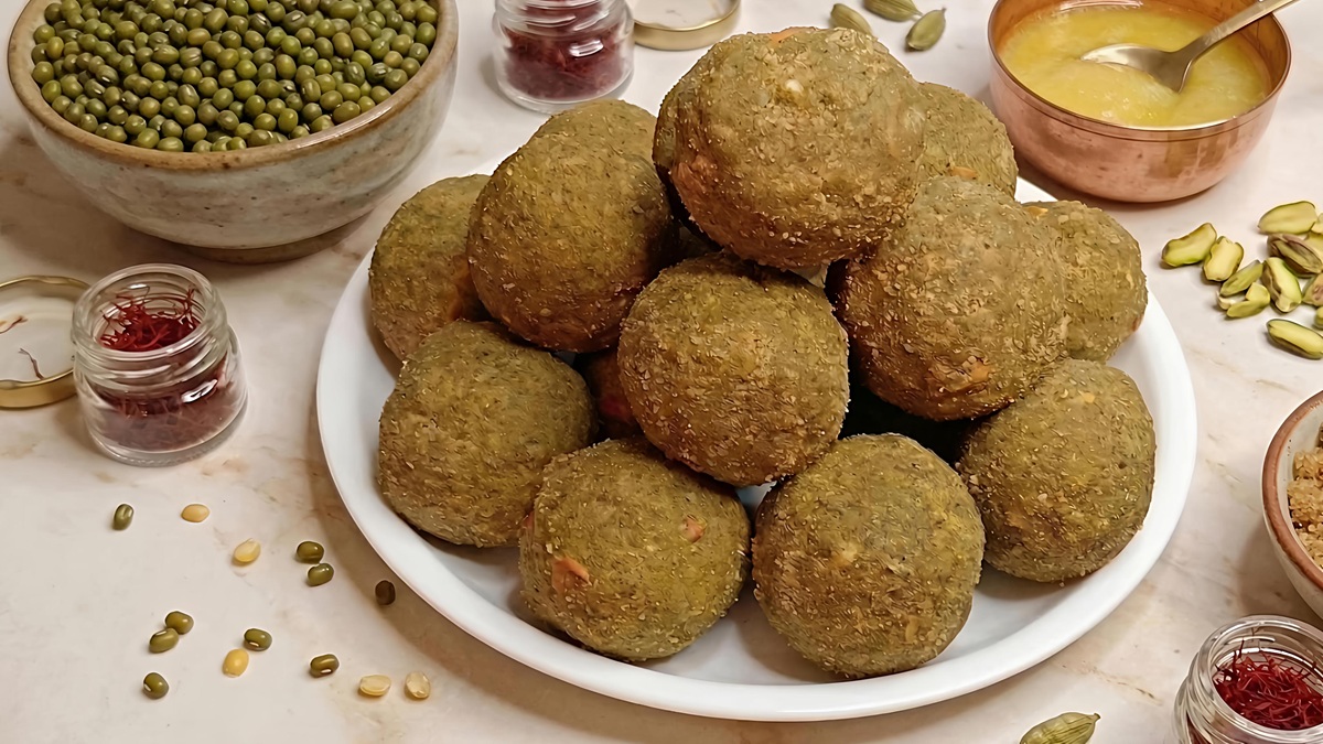 Healthy Moong Dal Laddu Recipe | Protein-Rich Weight Loss Sweets