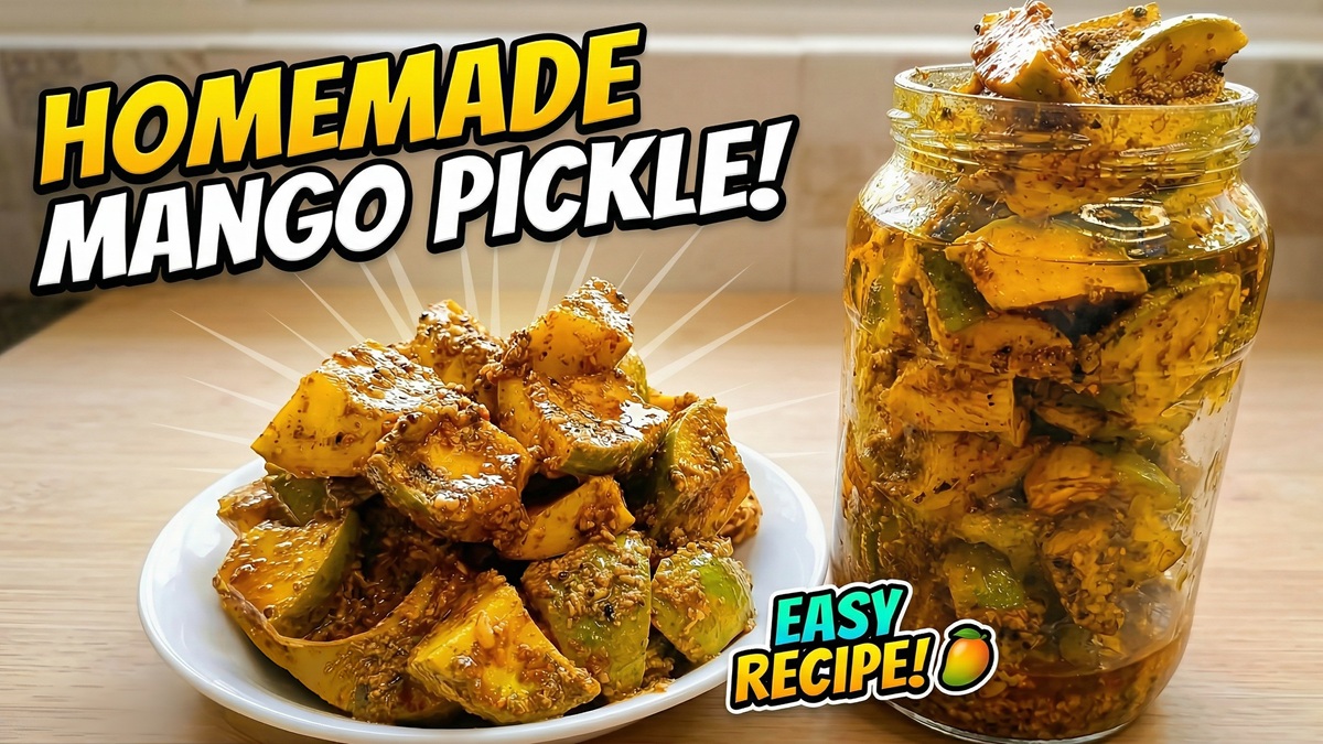 Easy Mango Pickle Recipe | No Sunlight No Vinegar Picle