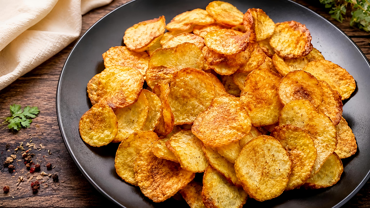How to Make Crispy Potato Chips at Home in 5 Minutes | Easy Snack Recipe