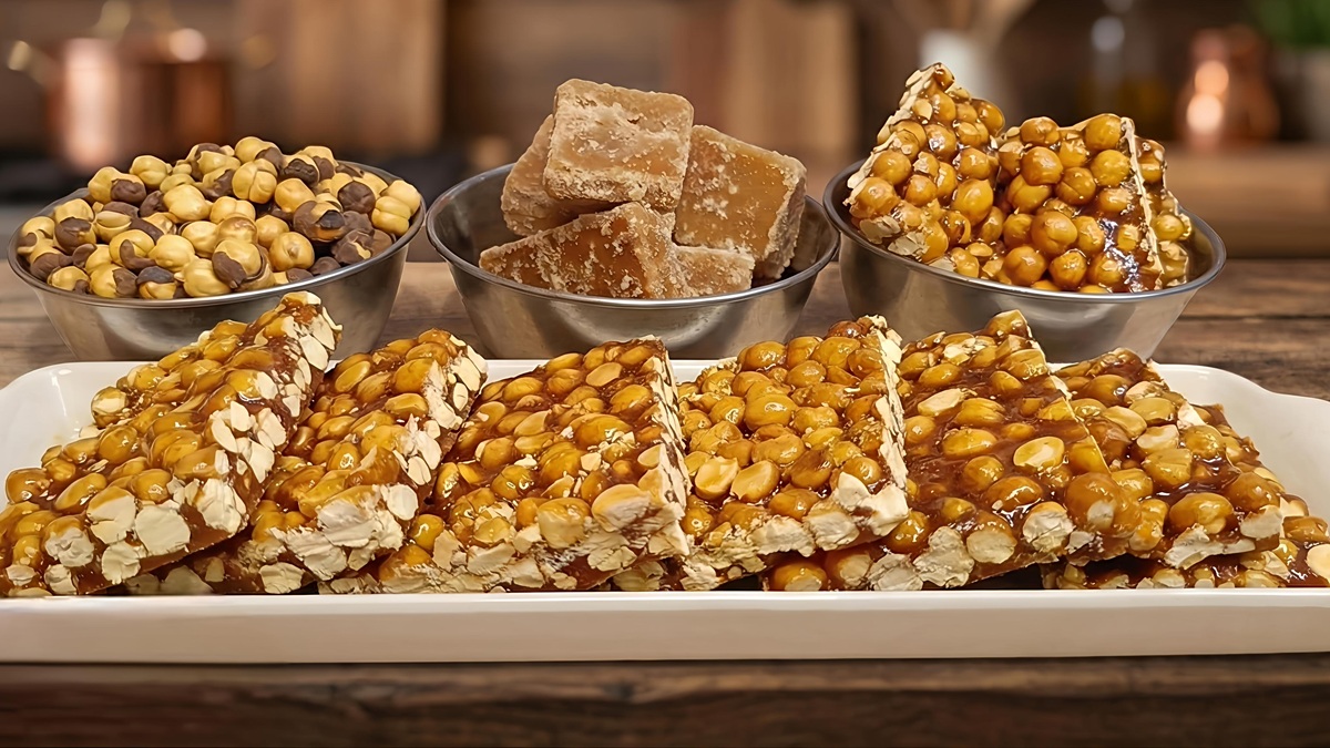 Roasted Chickpea Chikki